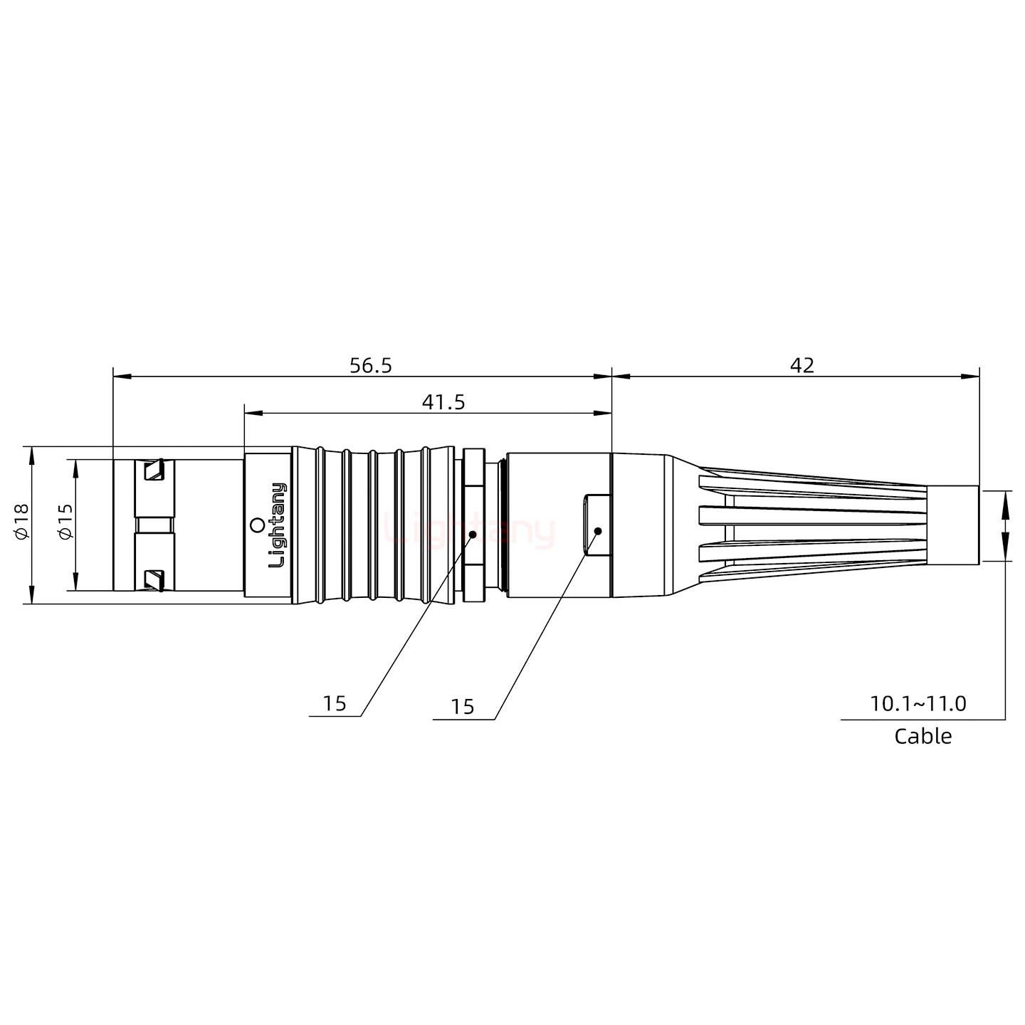 FGG.3B.014.CLAD11Z帶護(hù)套直式插頭