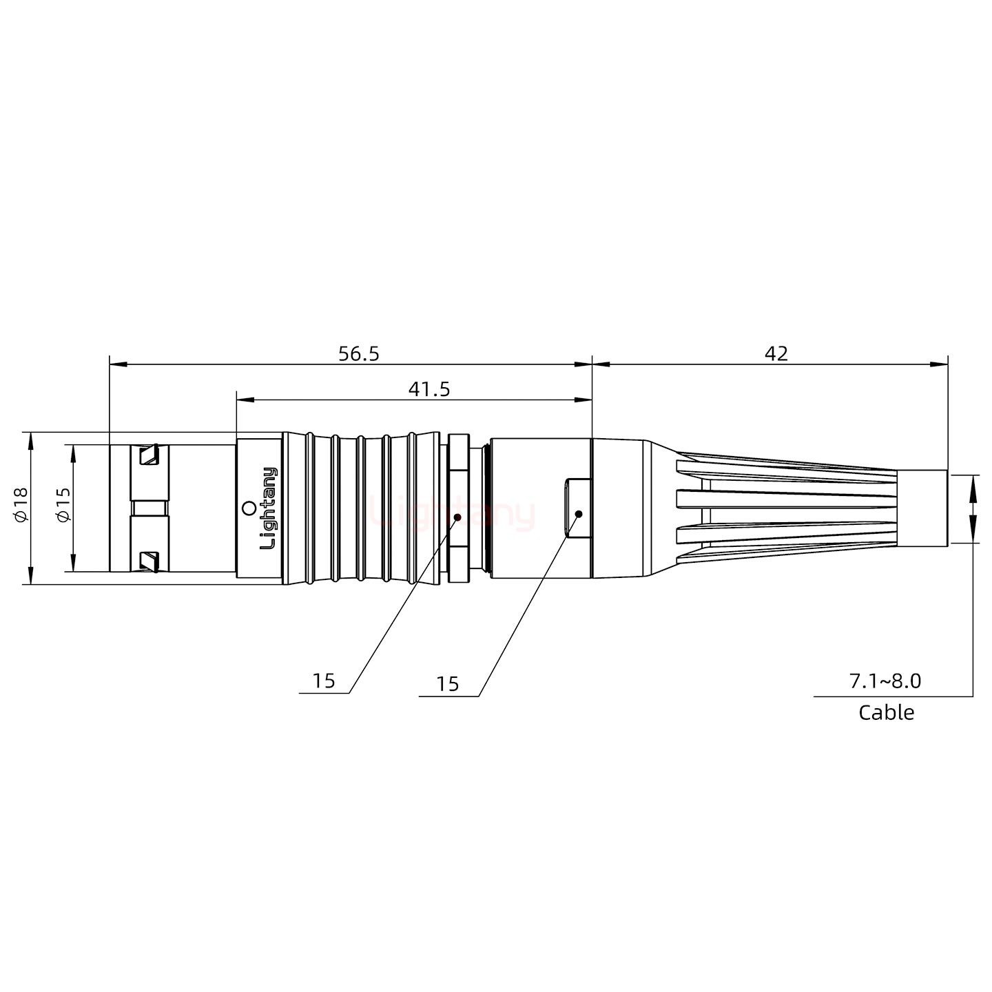 FGG.3B.014.CLAD82Z帶護(hù)套直式插頭