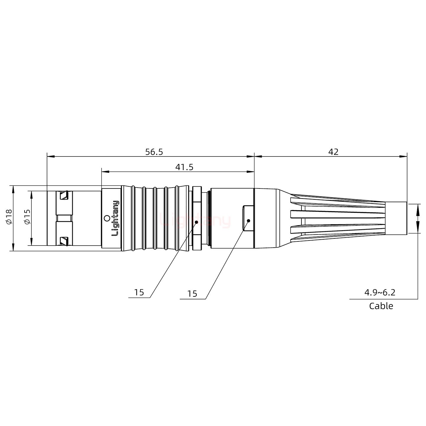 FGG.3B.016.CLAD62Z帶護(hù)套直式插頭