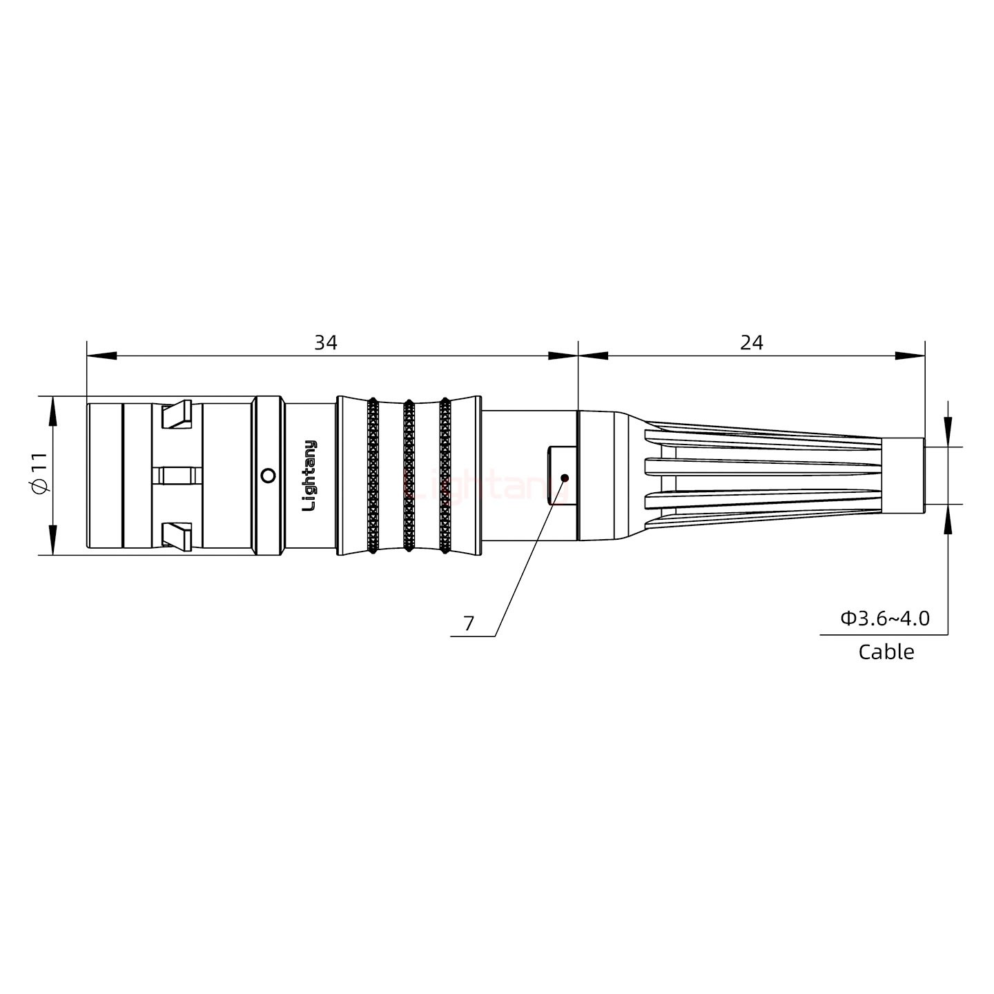 FGG.0K.007.CLAC40Z推拉自鎖帶護(hù)套直式插頭