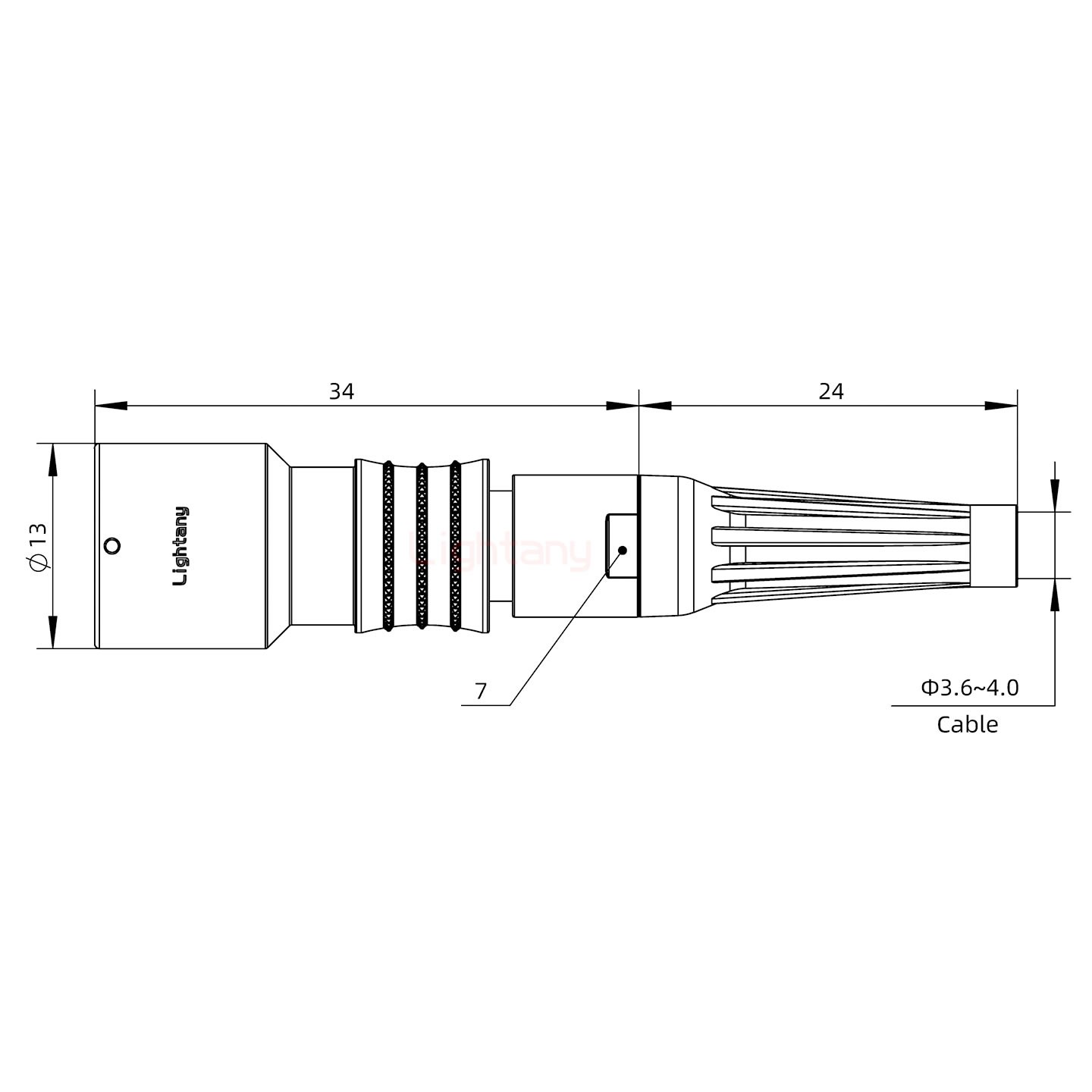 PHG.0K.005.CLLC40Z推拉自鎖帶護(hù)套浮動插座