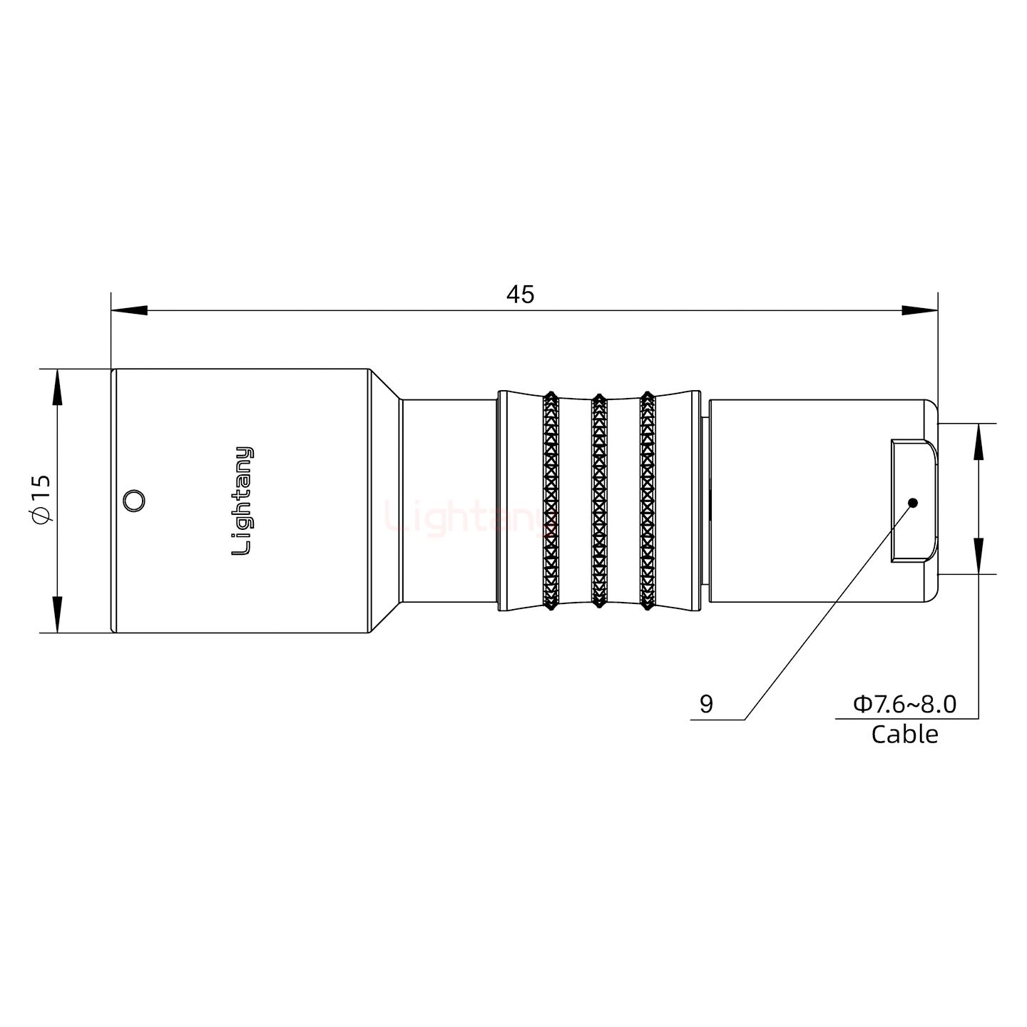 FHG.1K.004.CLAK80推拉自鎖彎式插頭