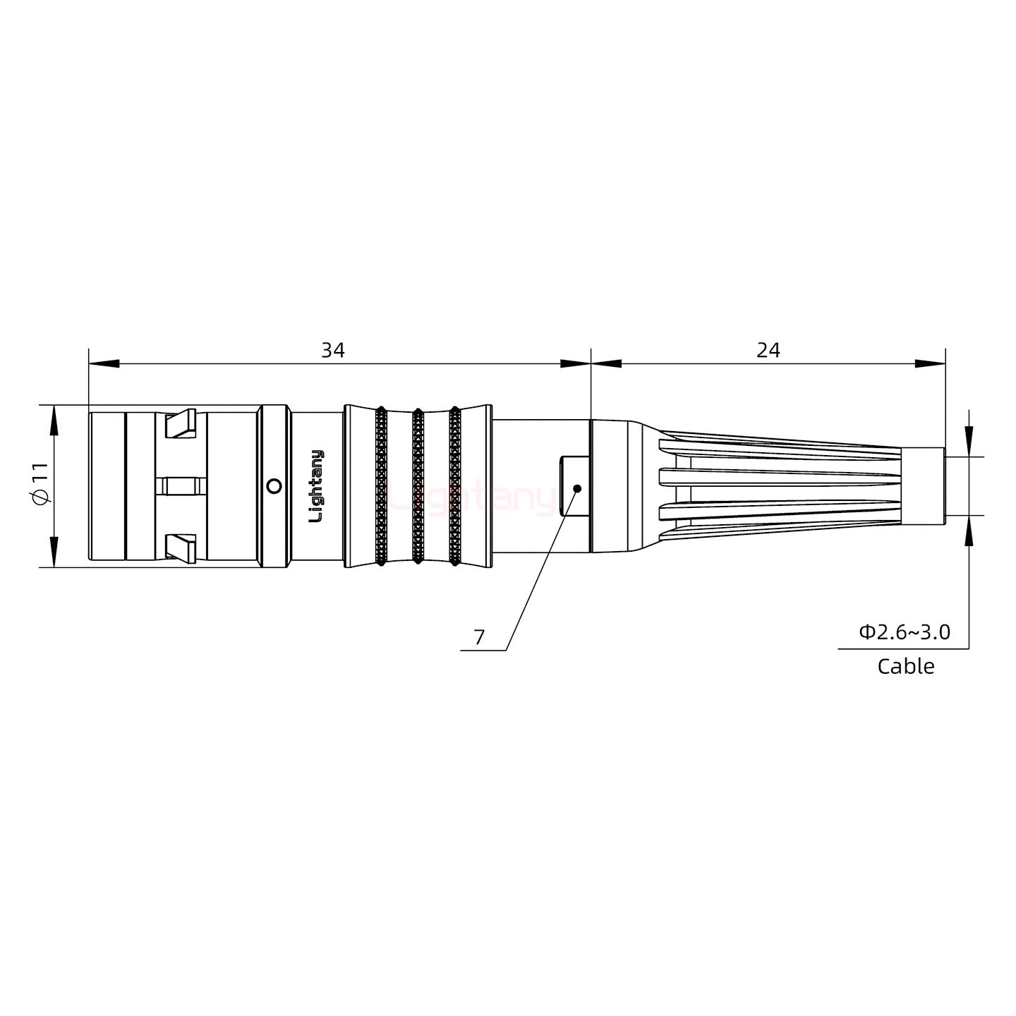 FGG.0K.003.CLAC30Z推拉自鎖帶護(hù)套直式插頭