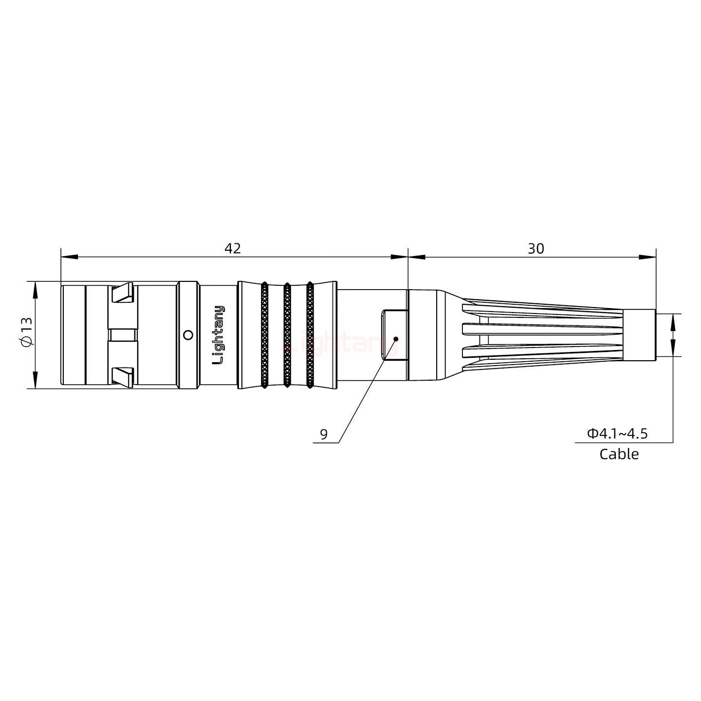 FGG.1K.002.CLAC45Z推拉自鎖帶護(hù)套直式插頭